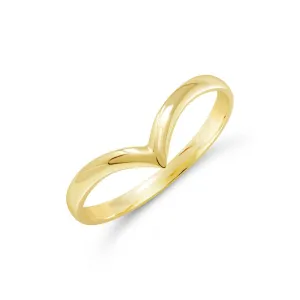10K Yellow Gold (1.5mm) Chevron Band