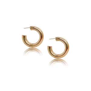 14K Gold Chunky Hoops