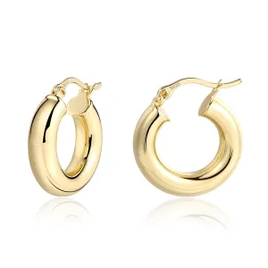 14K Gold Plated Hoop Earrings