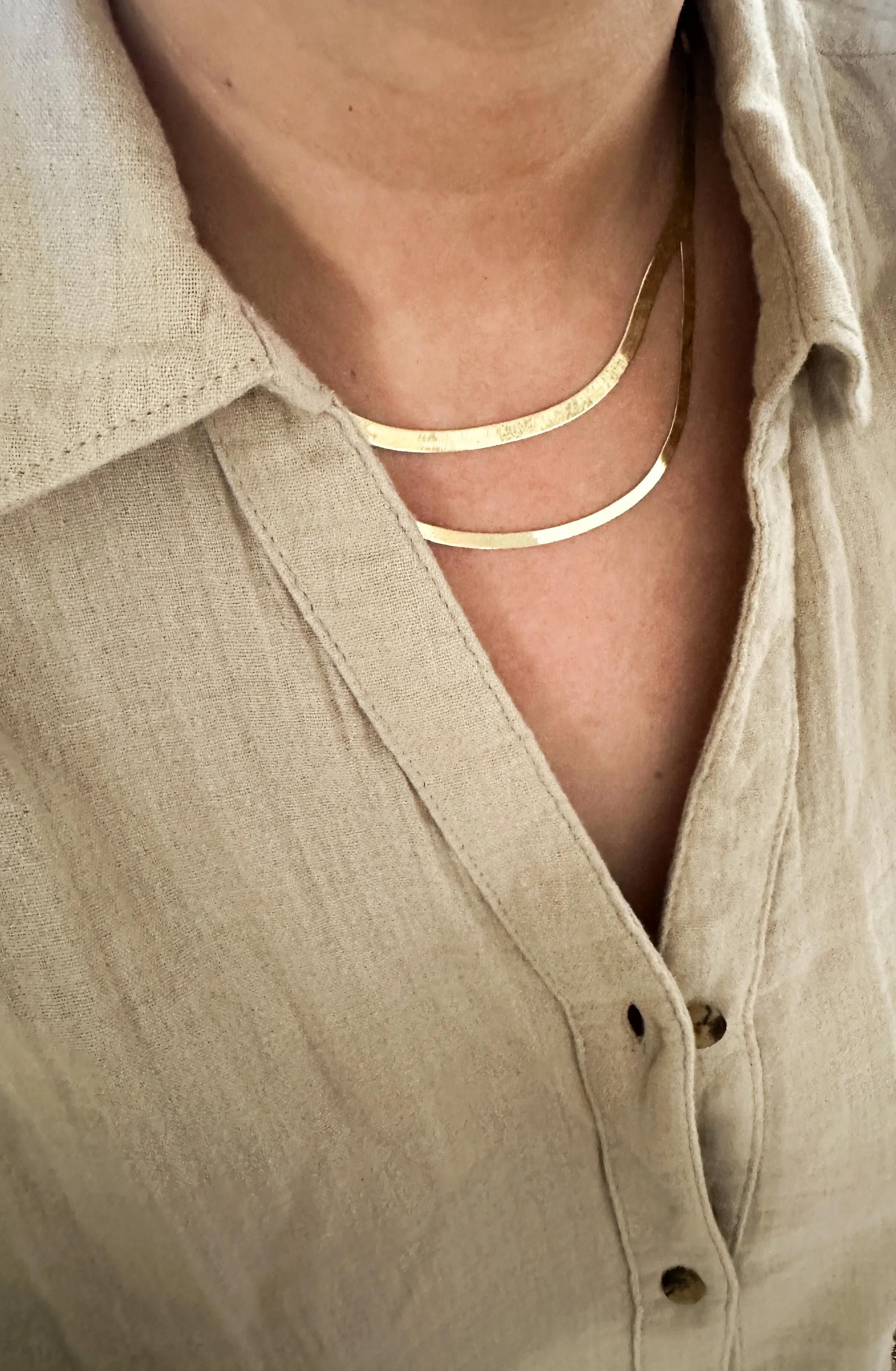 14K Herringbone Chain