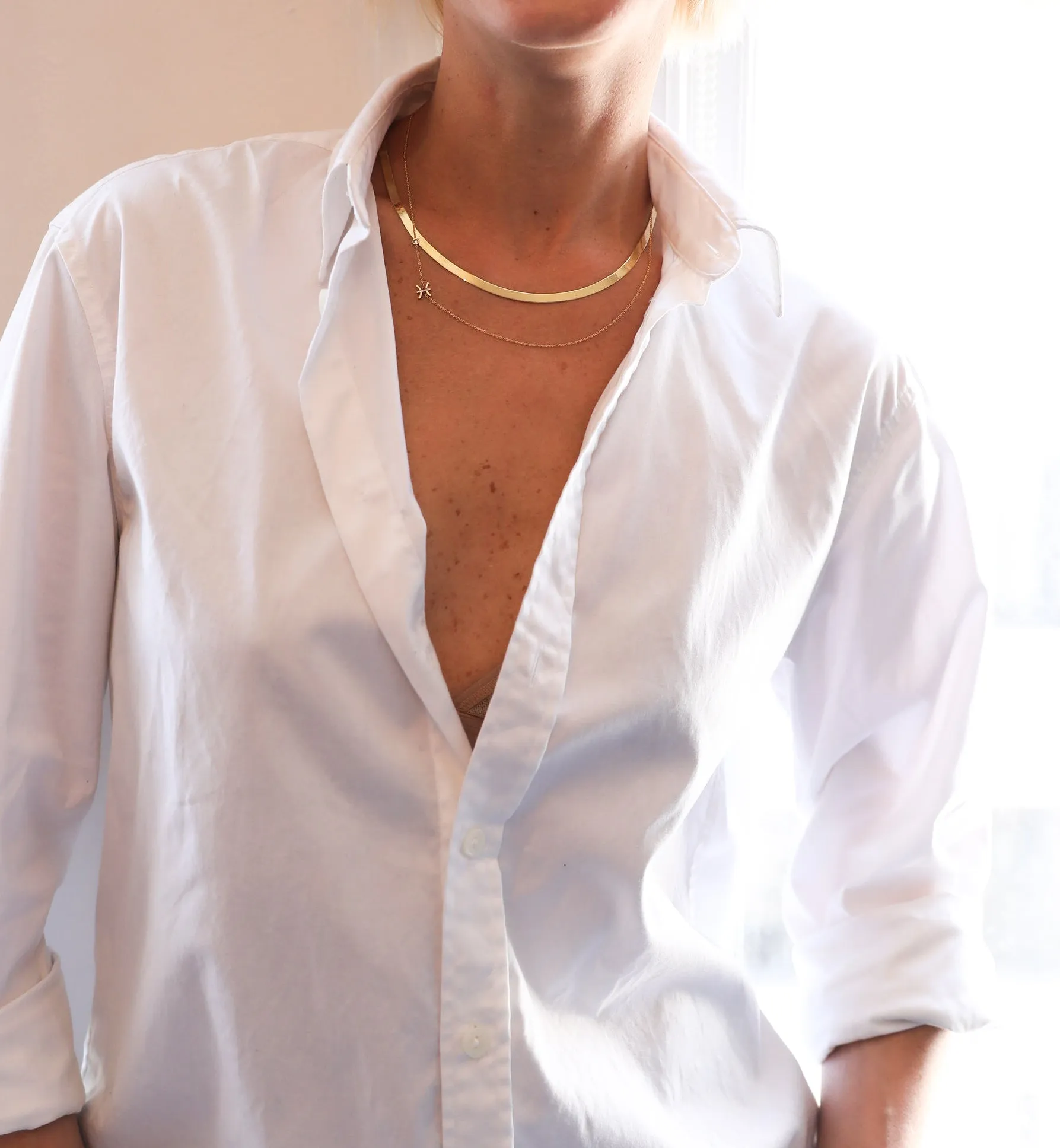 14K Herringbone Chain