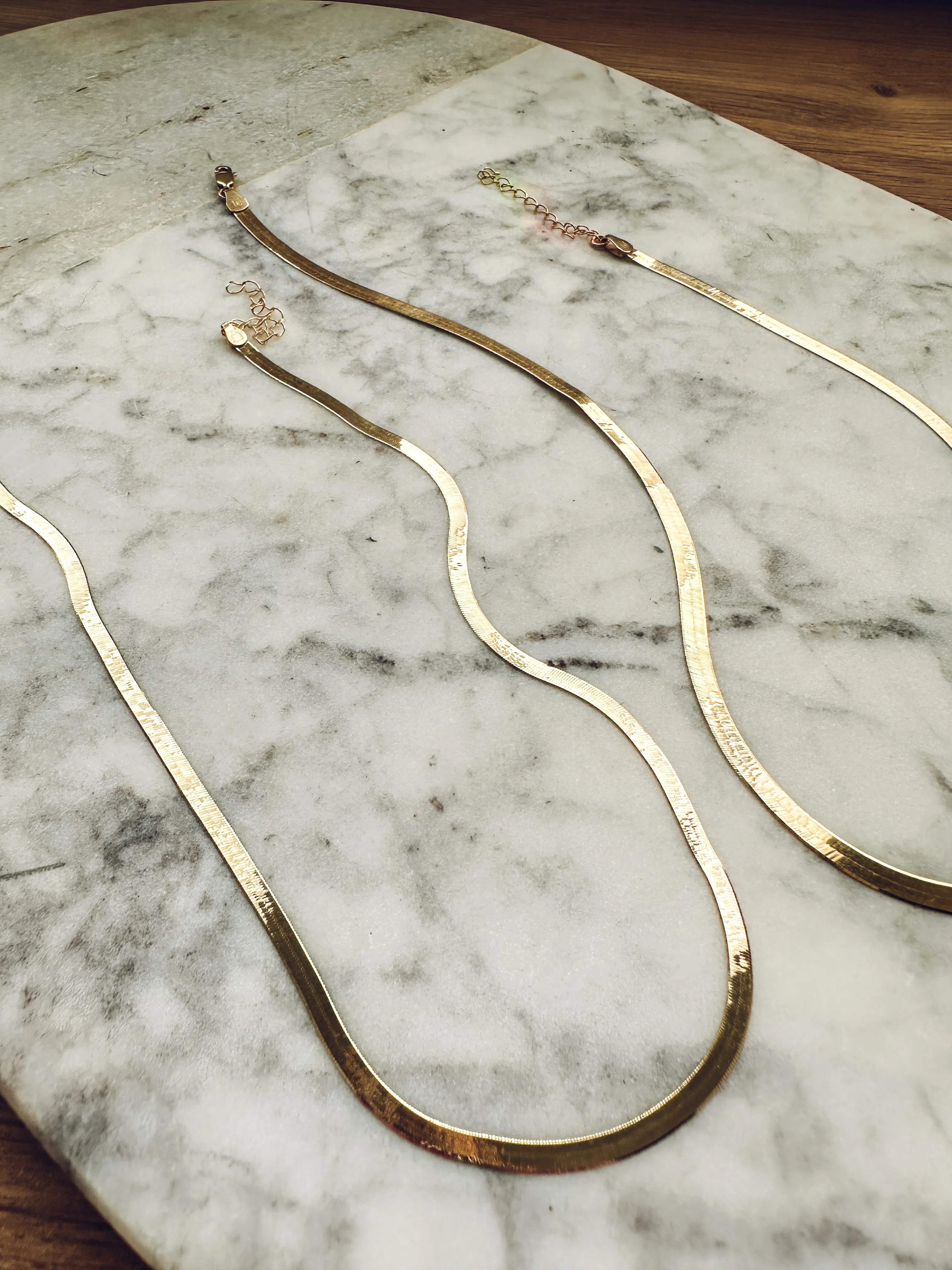14K Herringbone Chain