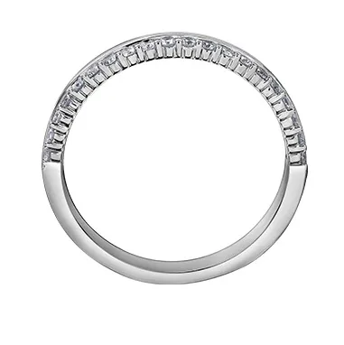 14K White Gold (0.50ct) Diamond Stackable Wedding Band