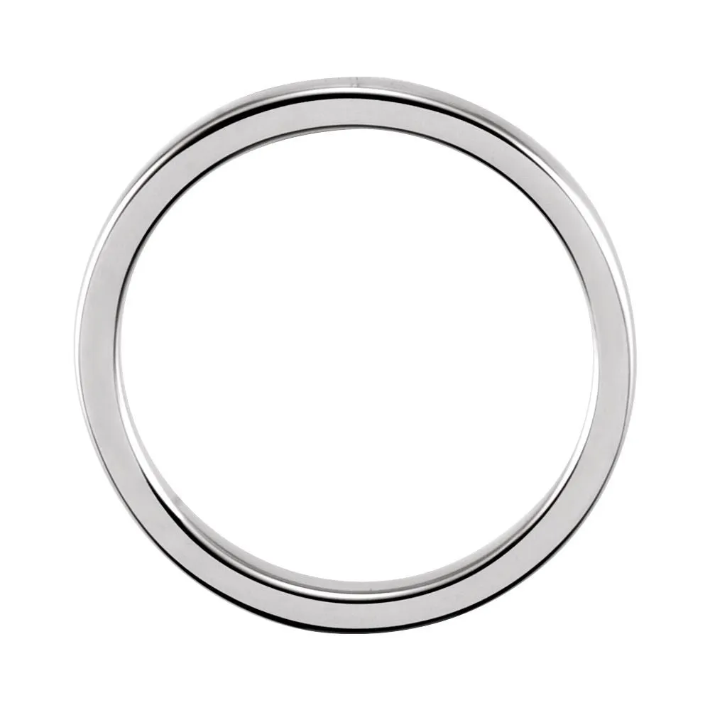 14k White Gold 1.65mm Ladies Stackable Band Size 8