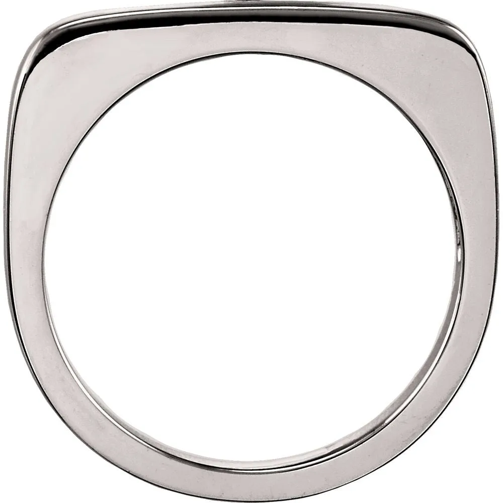 14k White Gold Stackable Ring, Size 7