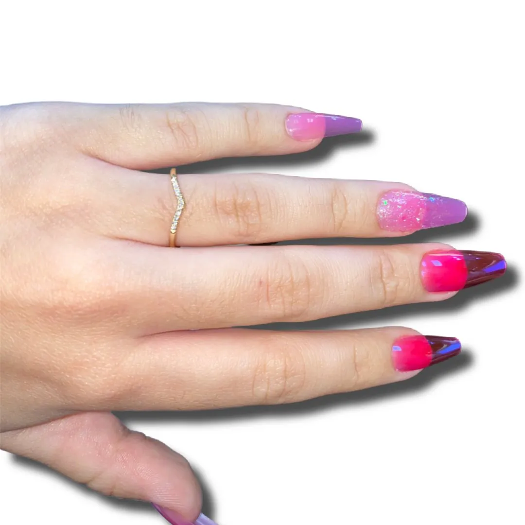 14k Yellow Gold Contoured Ring