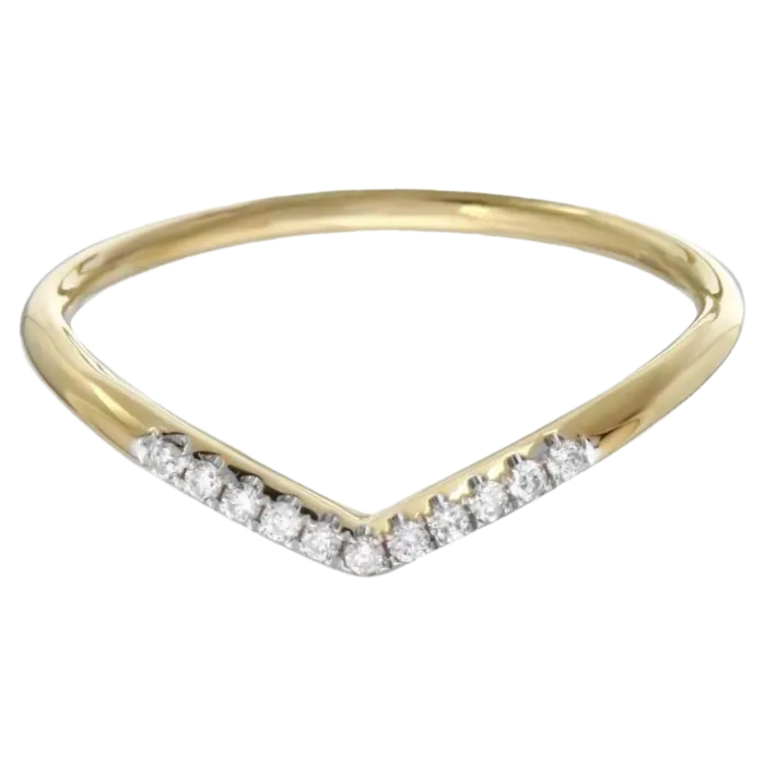 14k Yellow Gold Contoured Ring