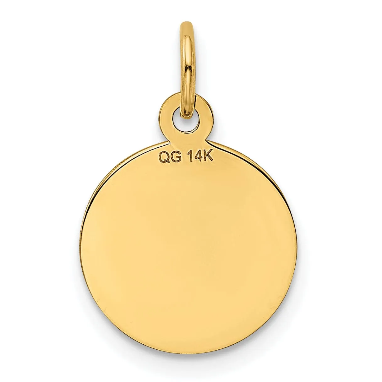 14k Yellow Gold Happy Anniversary Charm Pendant
