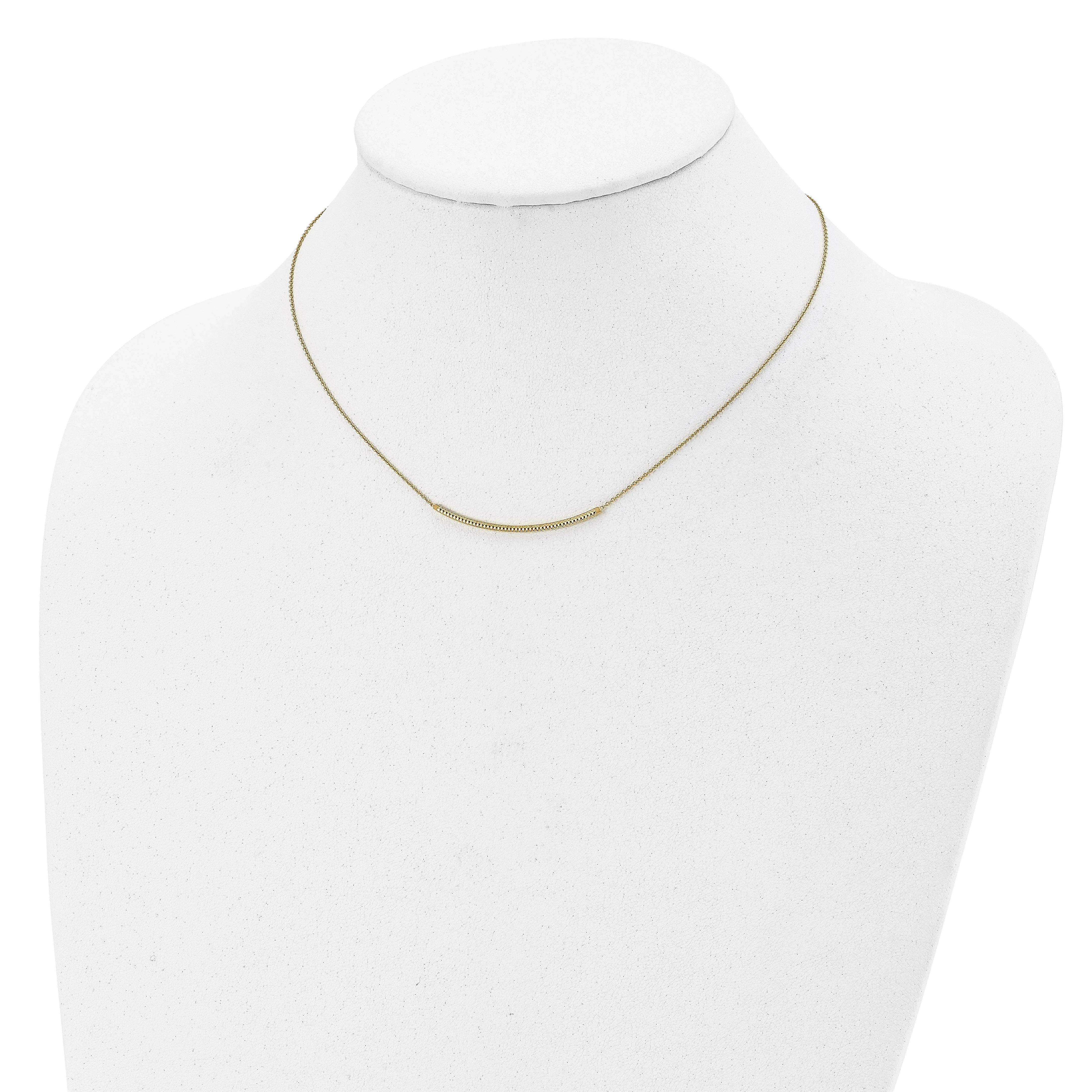 14k Yellow Gold Polished D.C Necklace