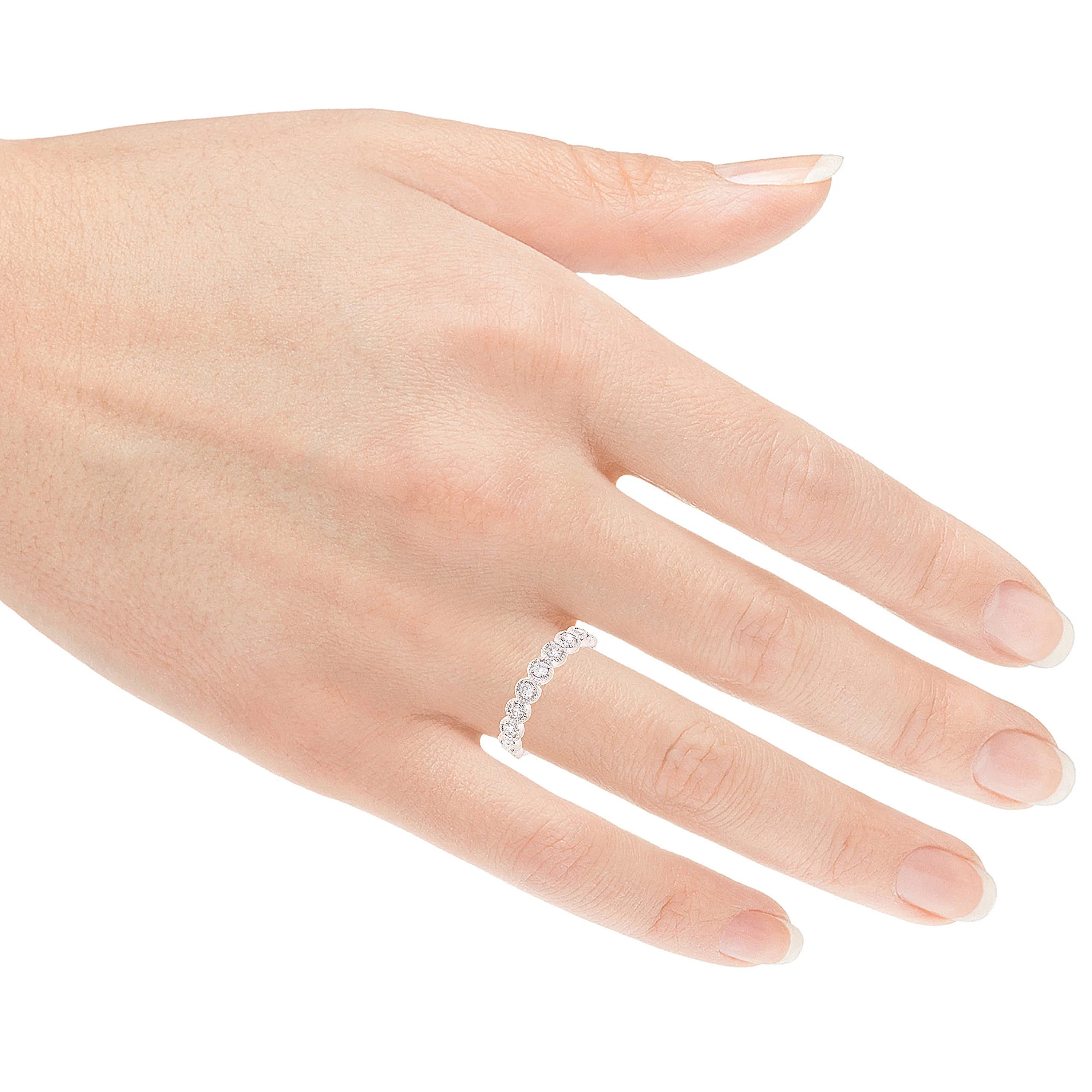 14k Yellow White or Rose Gold 1.32ctw Diamond 3-Piece Set Wedding Band Size 6.5