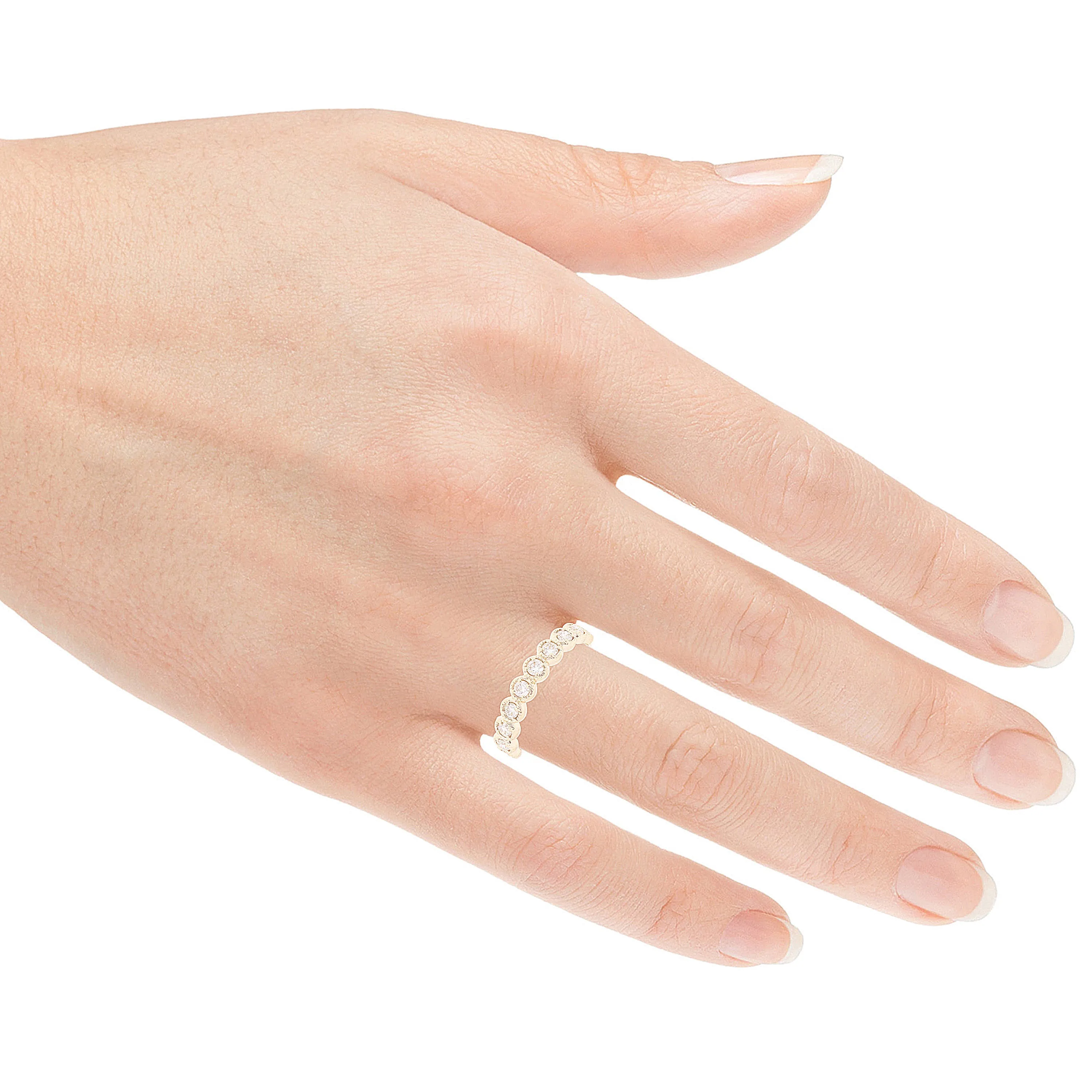 14k Yellow White or Rose Gold 1.32ctw Diamond 3-Piece Set Wedding Band Size 6.5