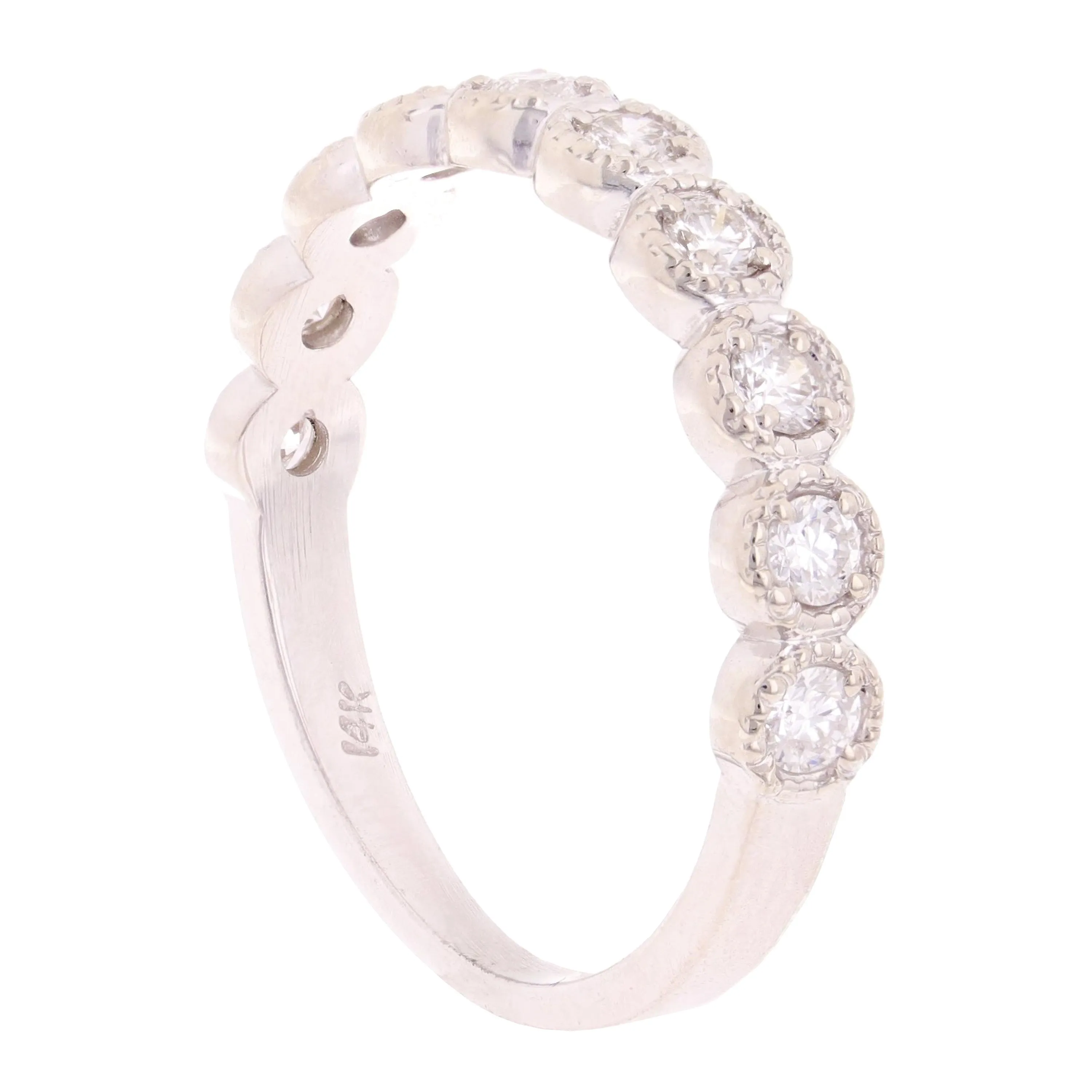 14k Yellow White or Rose Gold 1.32ctw Diamond 3-Piece Set Wedding Band Size 6.5