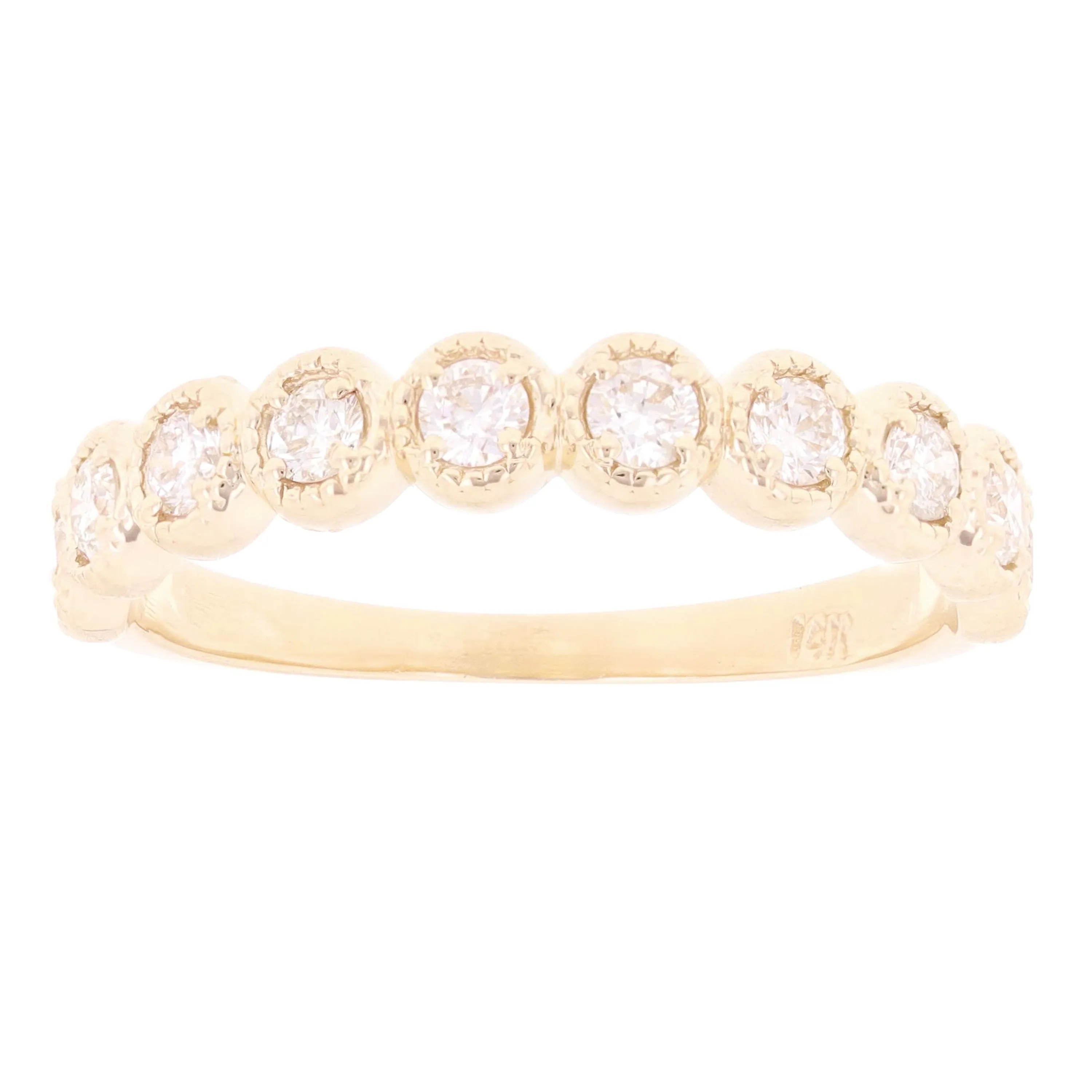 14k Yellow White or Rose Gold 1.32ctw Diamond 3-Piece Set Wedding Band Size 6.5