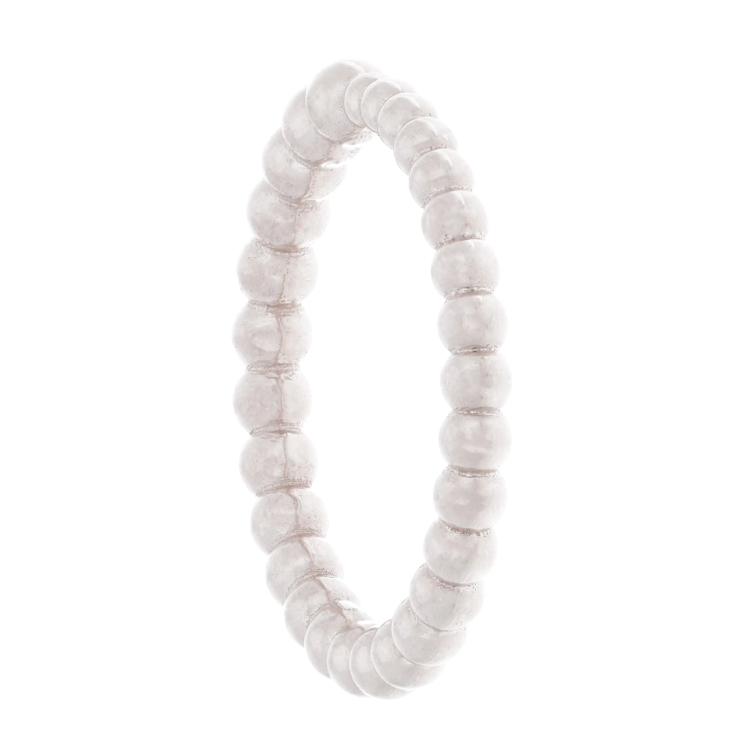14k Yellow White or Rose Gold Bright Polished Graduated Beaded Step Stackable Band Size 4.5