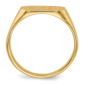 14KT Yellow Gold Signet Ring; Size 3