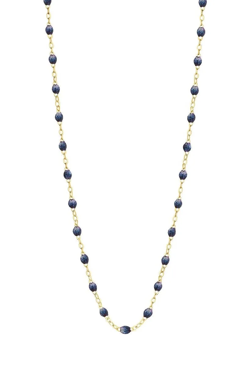 16.5" Classic Gigi Necklace - Midnight   Yellow Gold