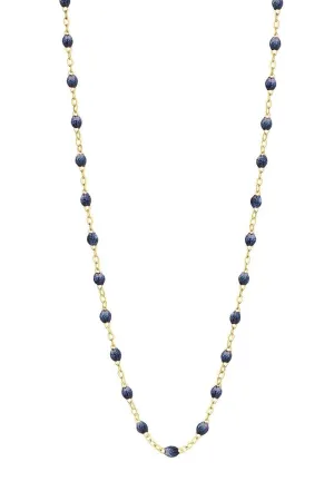 16.5" Classic Gigi Necklace - Midnight   Yellow Gold