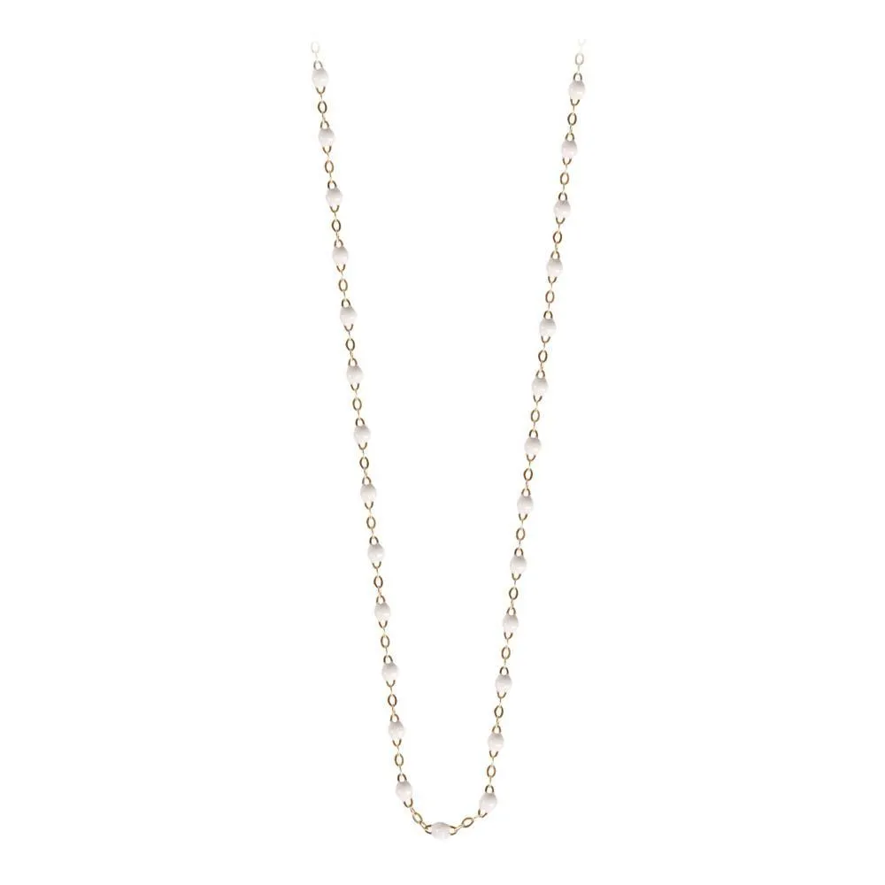 16.5" Classic Gigi Necklace - White   Yellow Gold