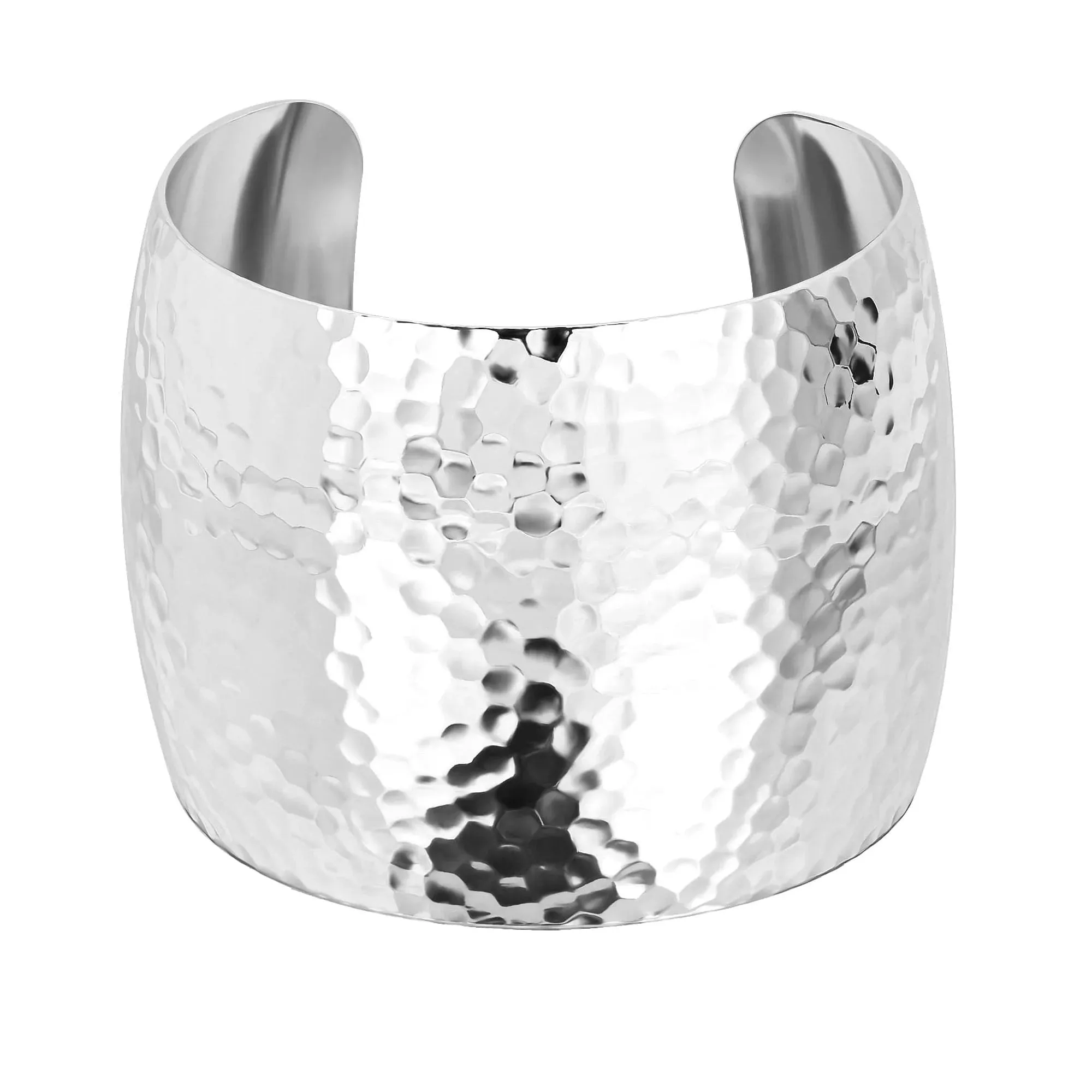 2 Inch Xl Domed Hammered Cuff