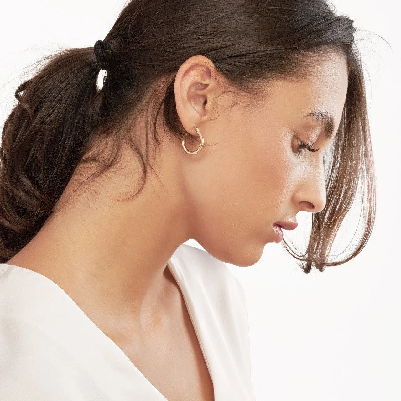 3mm Tube Hoop Earrings