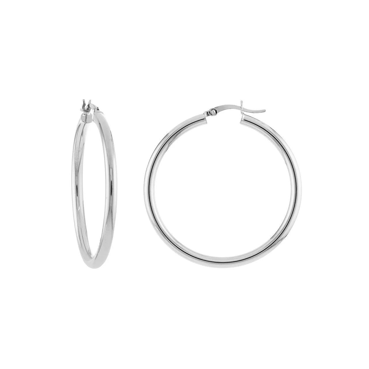 3mm Tube Hoop Earrings