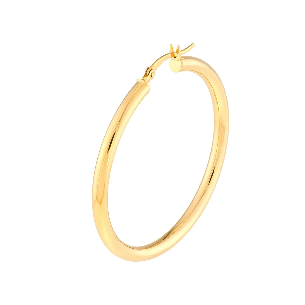3mm Tube Hoop Earrings