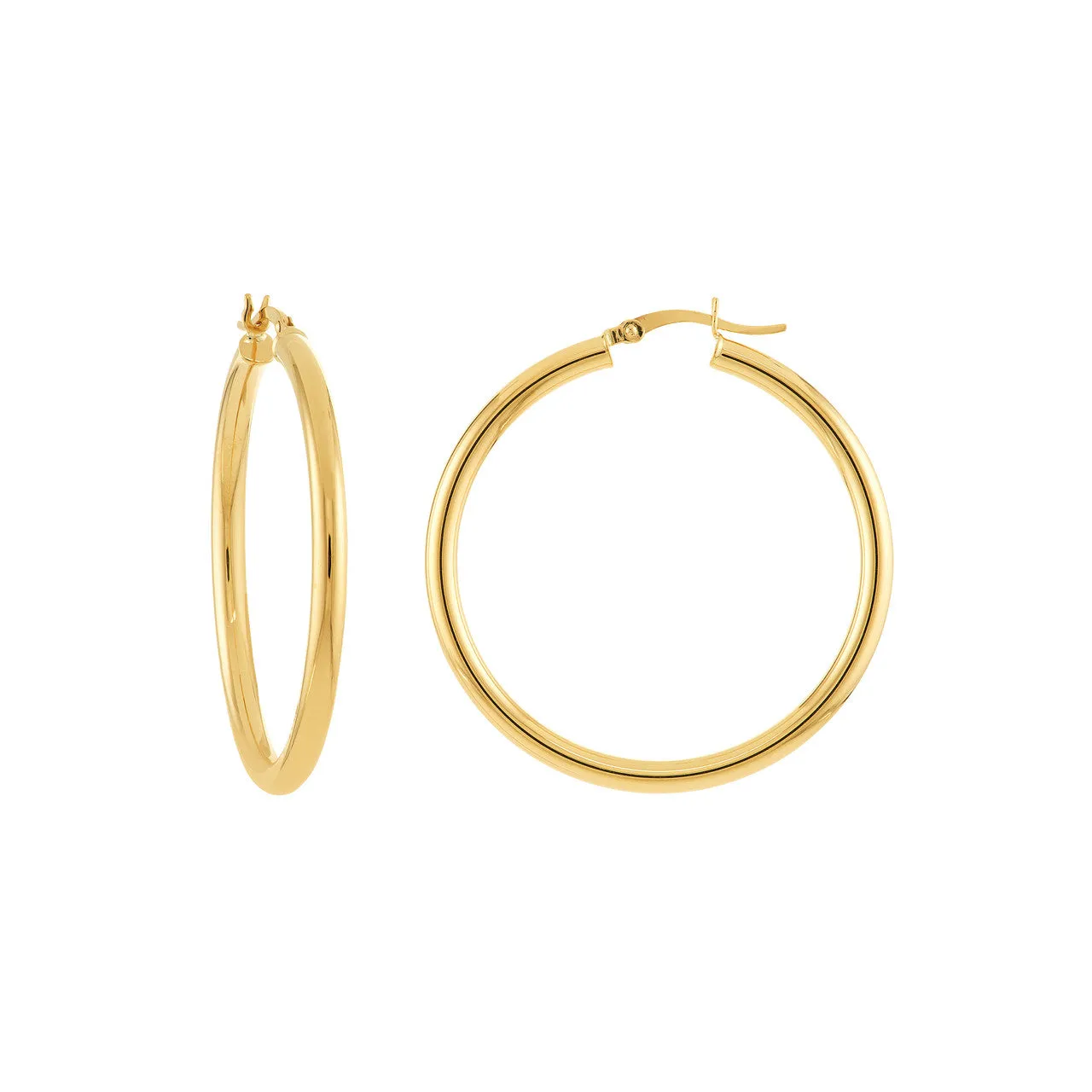 3mm Tube Hoop Earrings