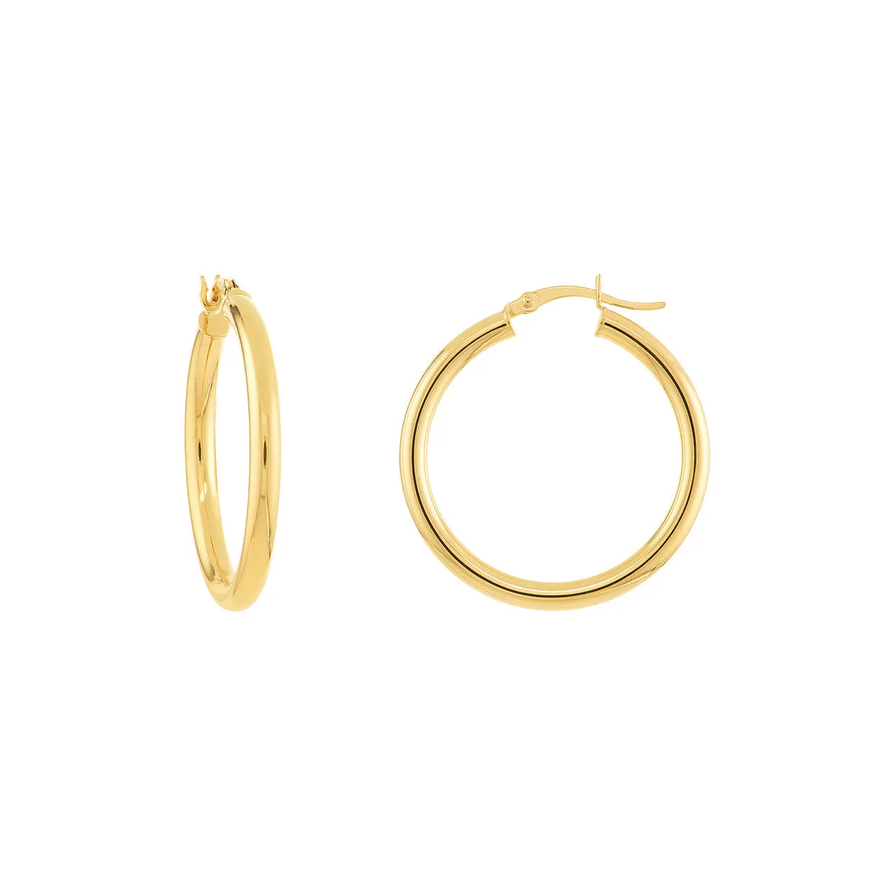 3mm Tube Hoop Earrings