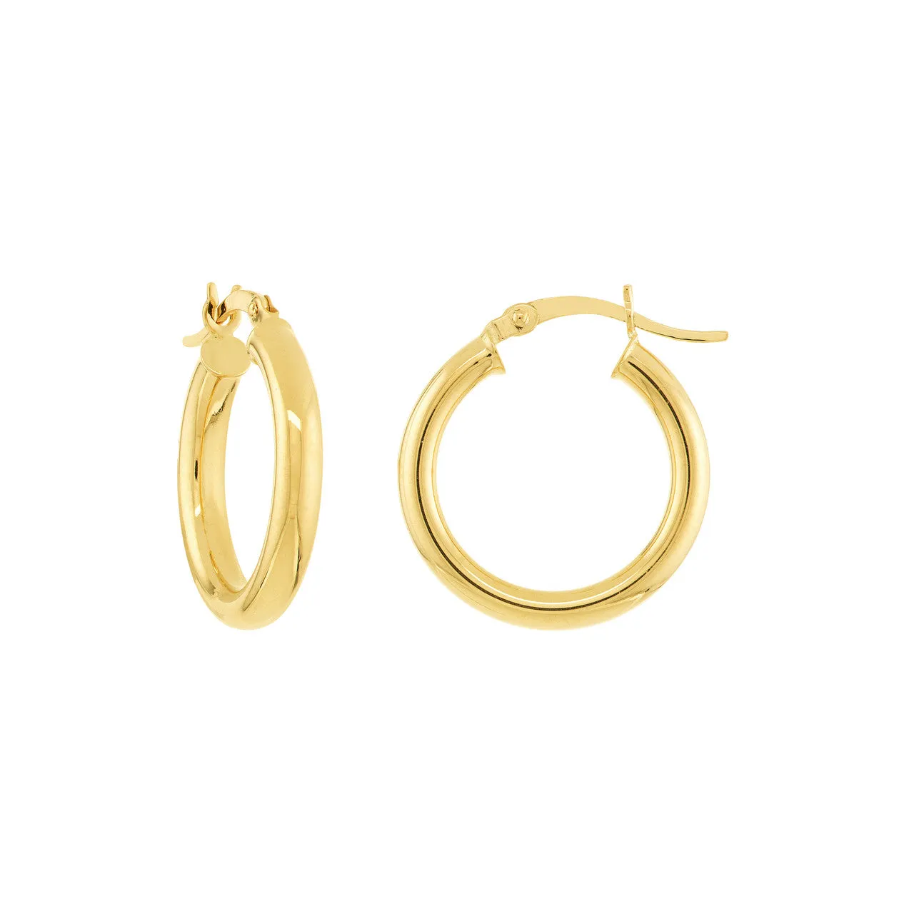 3mm Tube Hoop Earrings