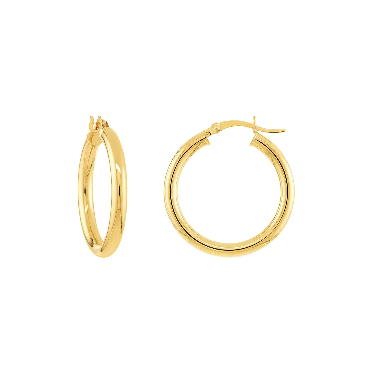 3mm Tube Hoop Earrings