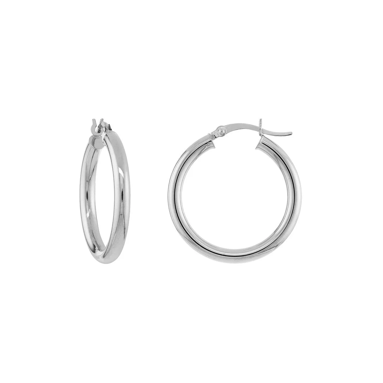 3mm Tube Hoop Earrings