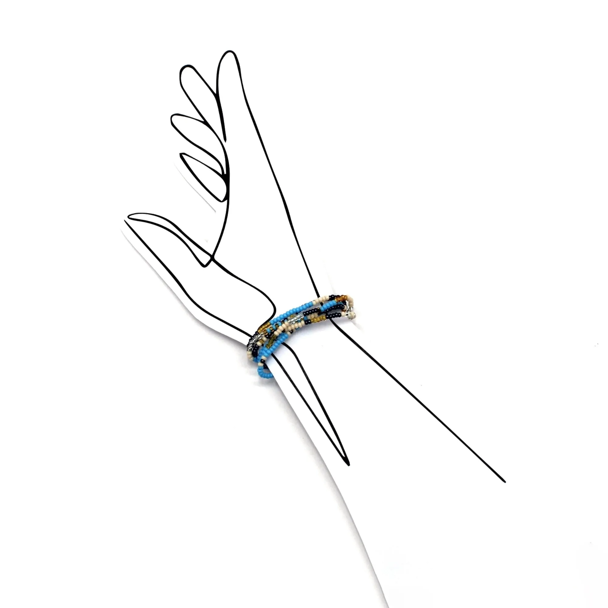 6 Strand Stretch Bracelet - TANAGER