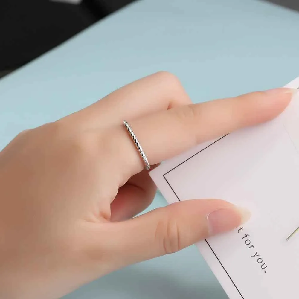 925 Sterling Silver Rope Shape Rings for Women, Fashion Jewelry – Anniversary & Engagement Gift