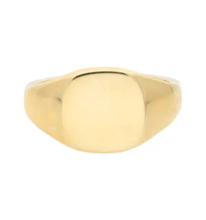 9ct cushion signet ring