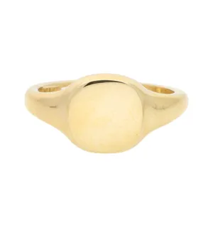 9ct cushion signet ring