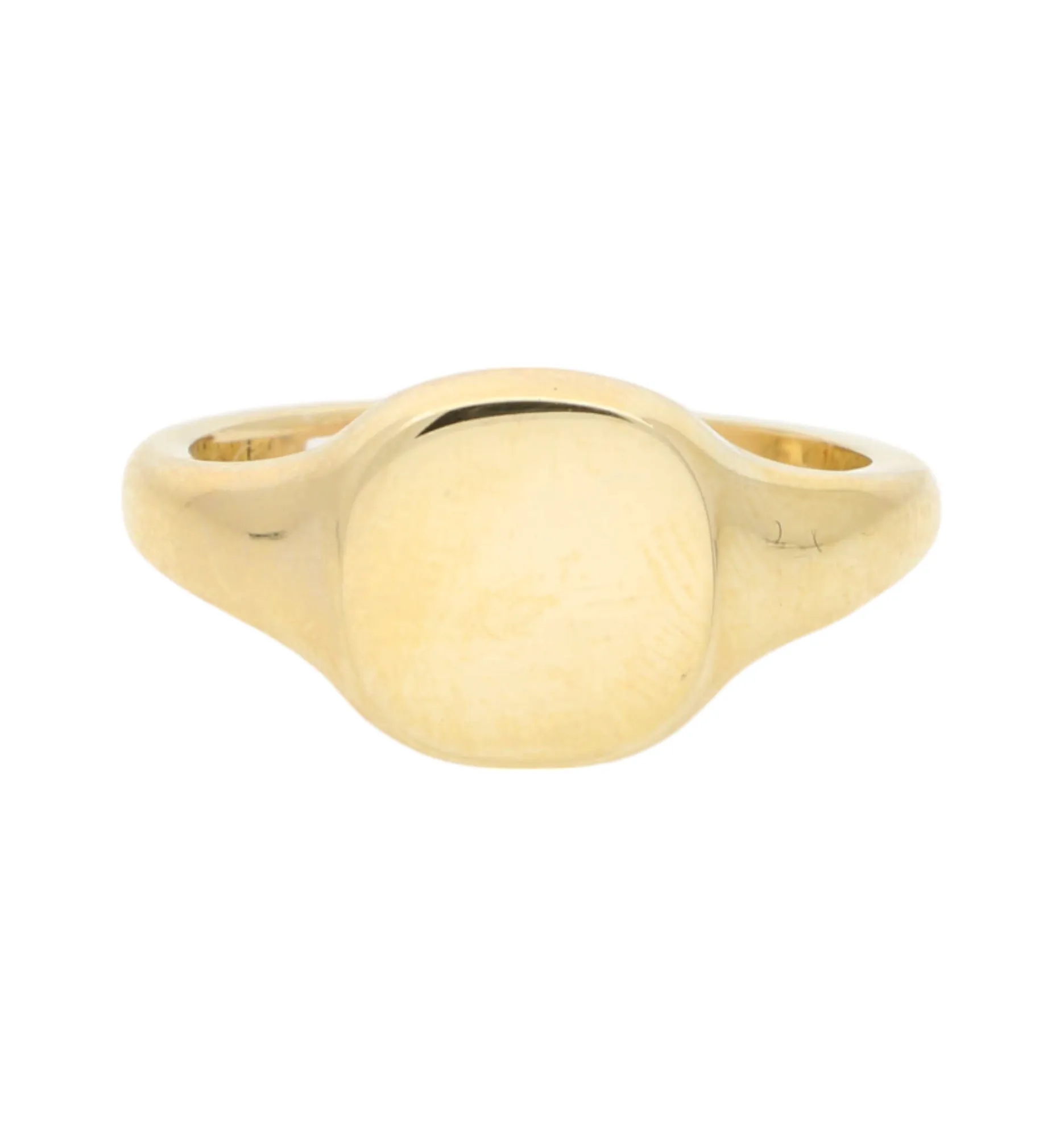 9ct cushion signet ring