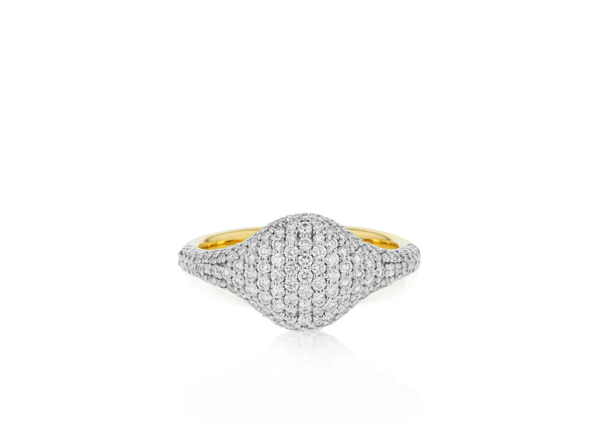 Affair Pave Signet Ring