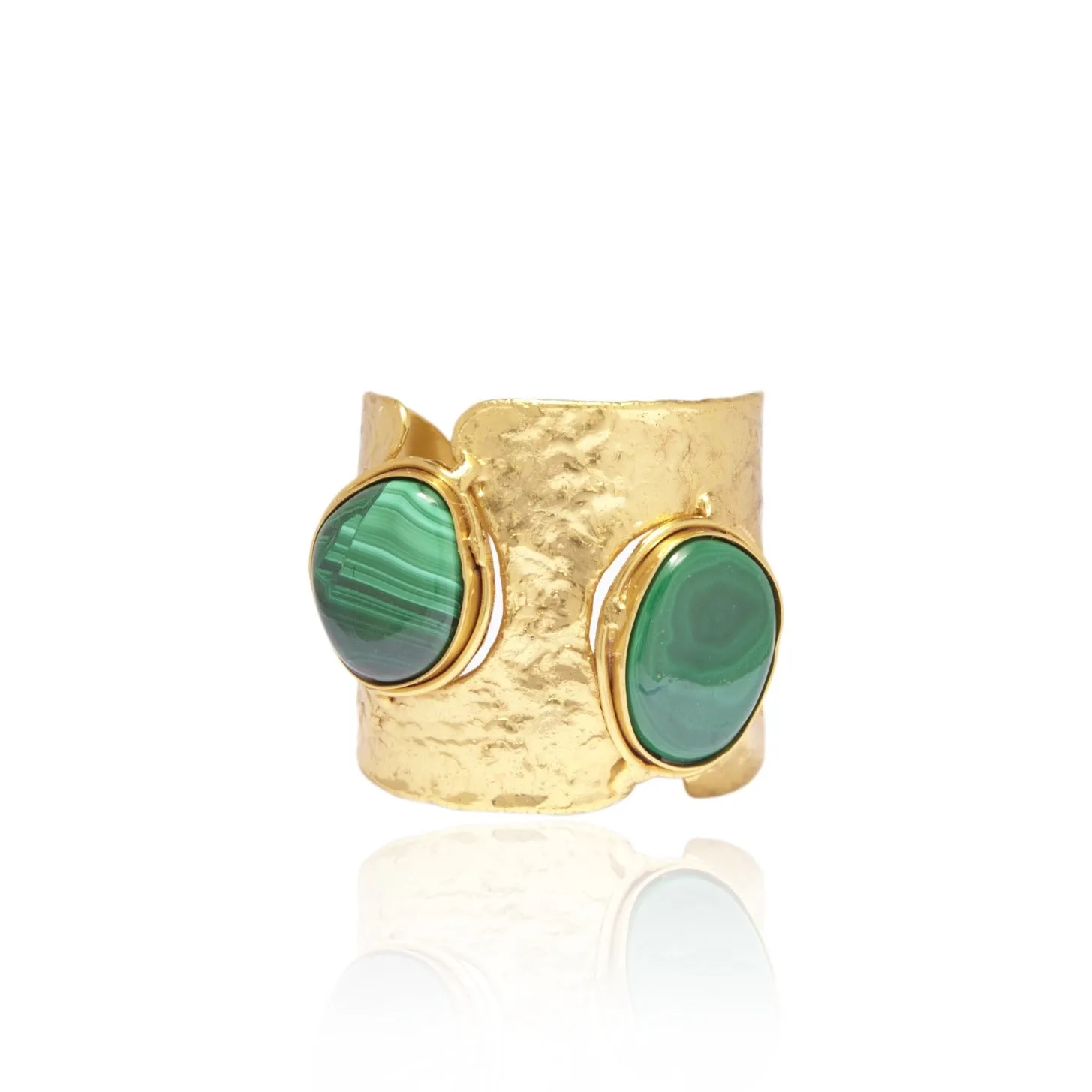 Ajouree Cuff in Malachite