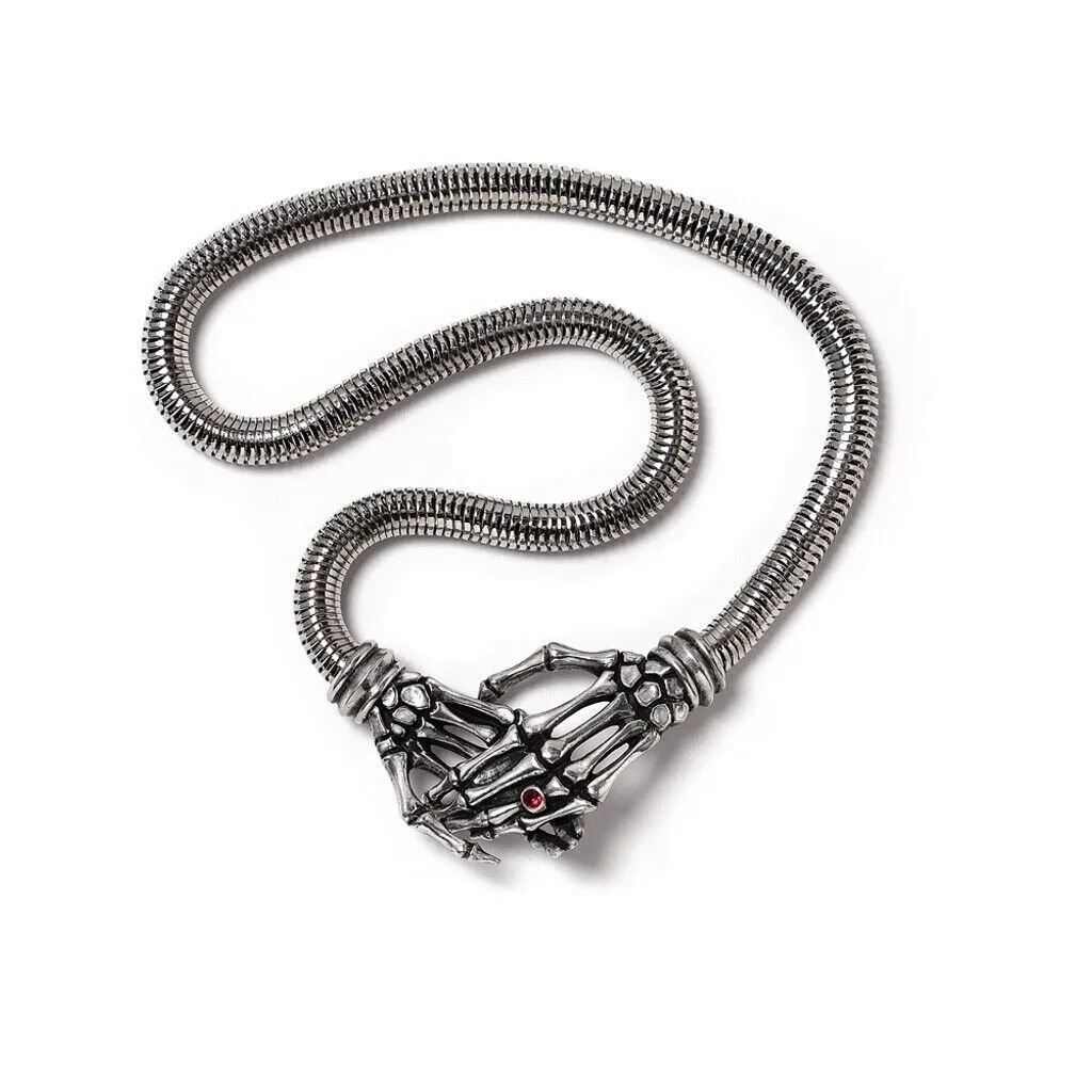 Alchemy Gothic P941 Lucrezia's Fix Necklace Pendant Skeleton Love  Halloween