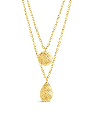 Aldari Textured Layered Chain Necklace