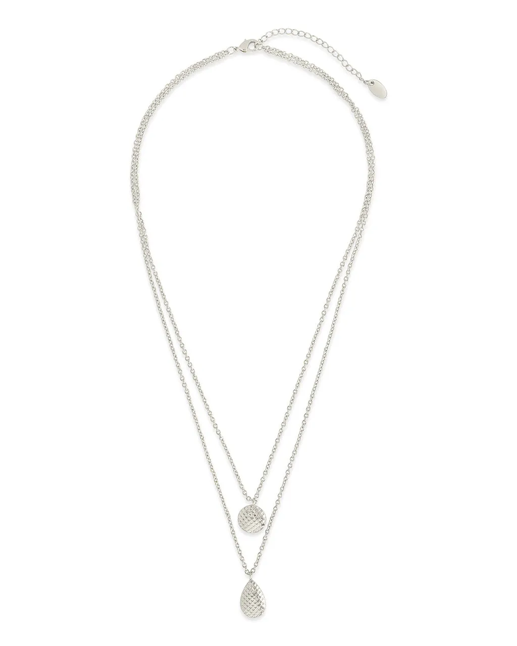 Aldari Textured Layered Chain Necklace