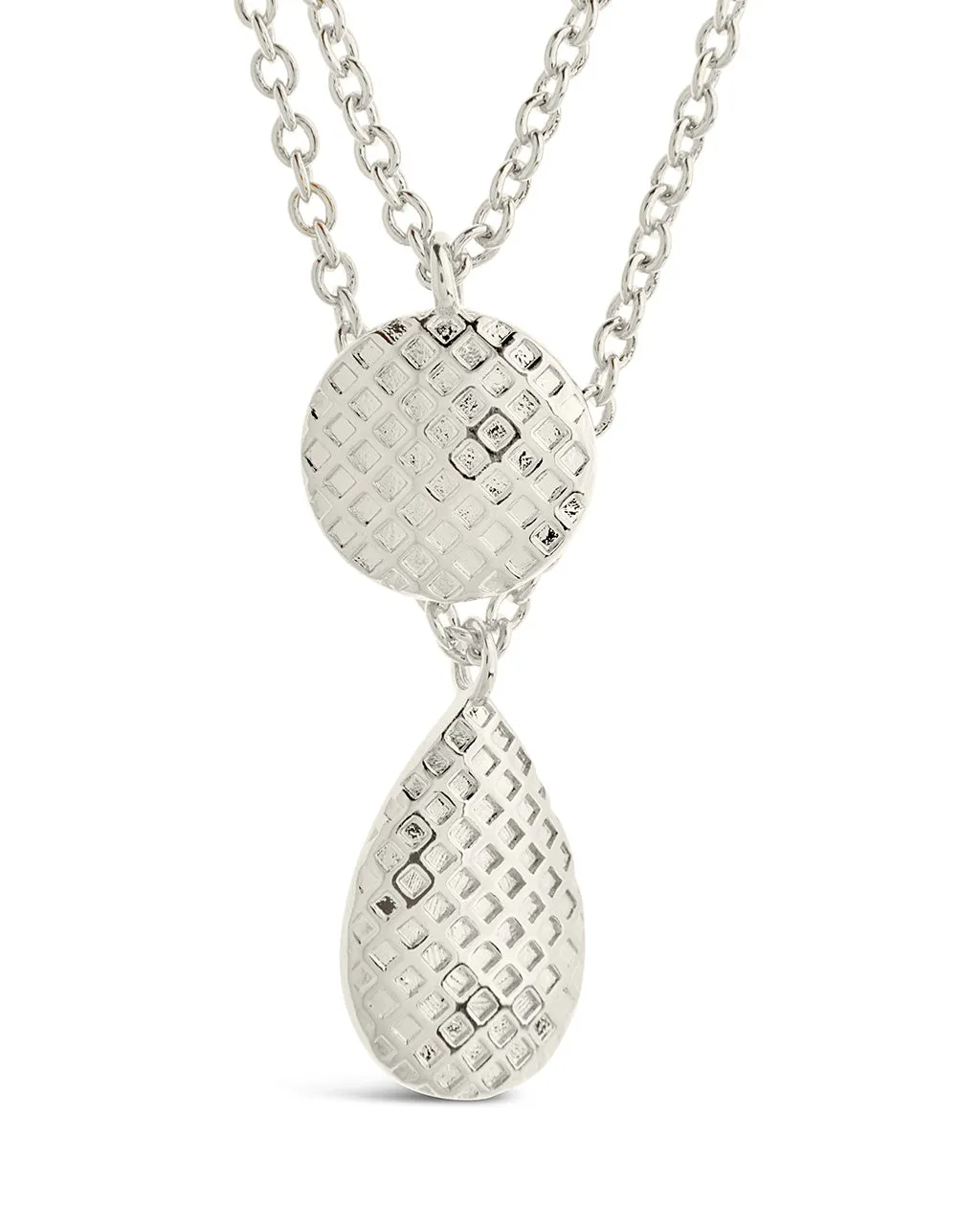 Aldari Textured Layered Chain Necklace