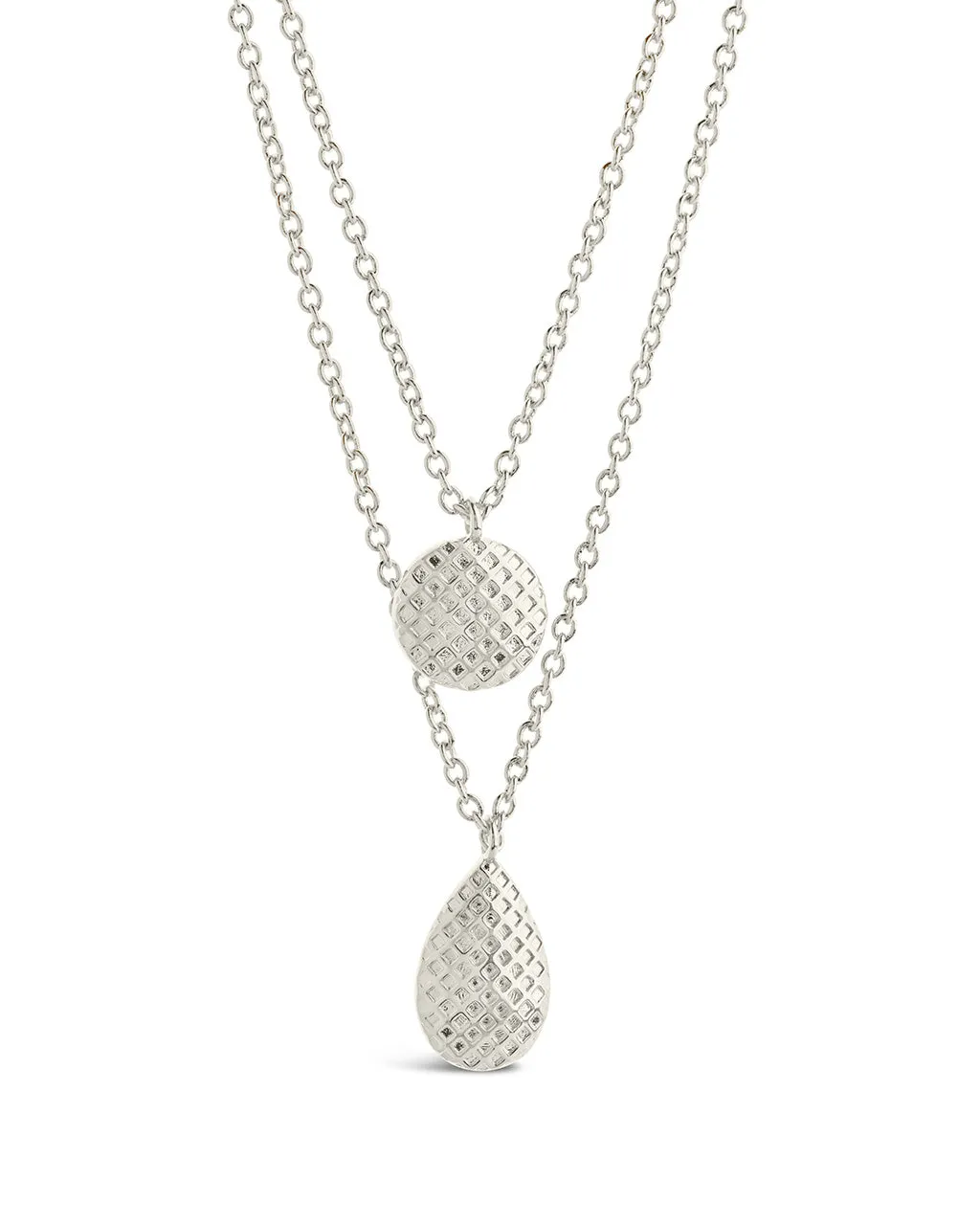 Aldari Textured Layered Chain Necklace