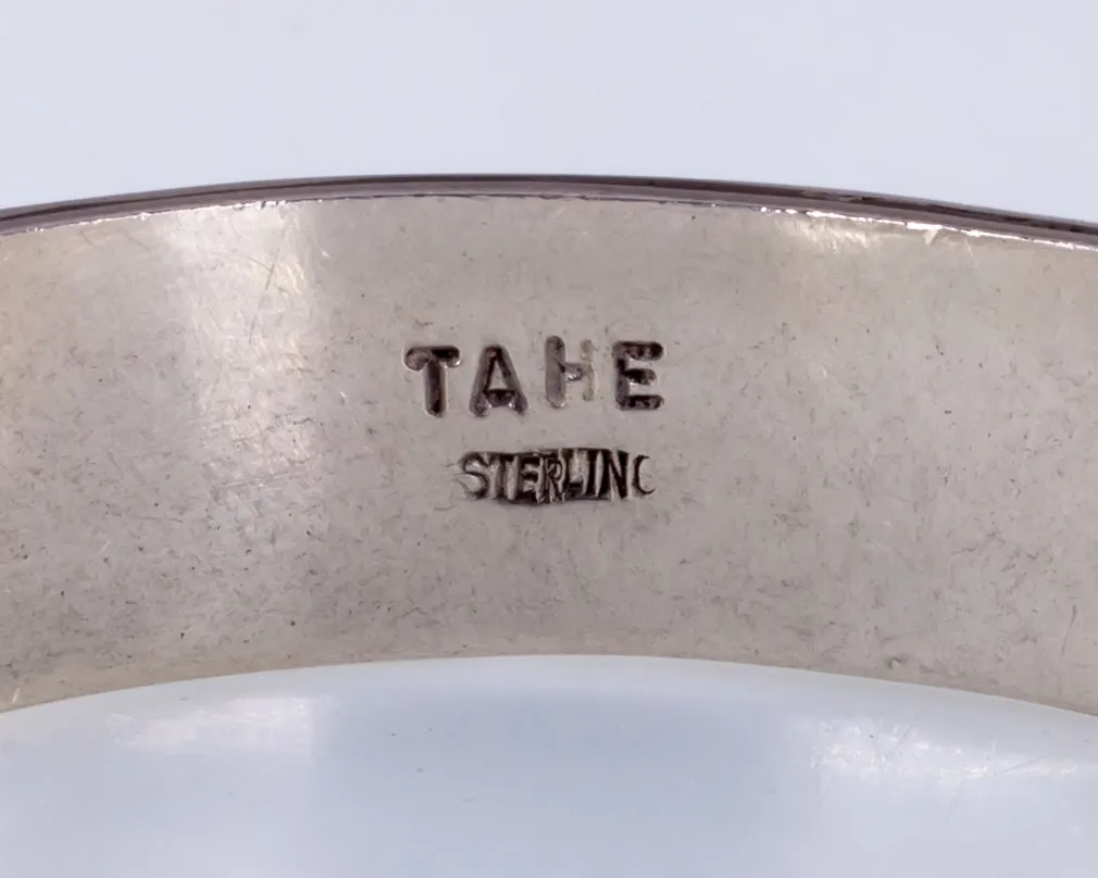 Amazing Navajo TAHE Carinated Sterling Silver Cuff Bracelet