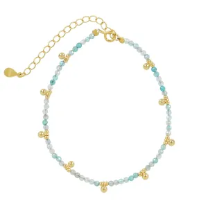 Amazonite & Beaded Nugget Bracelet