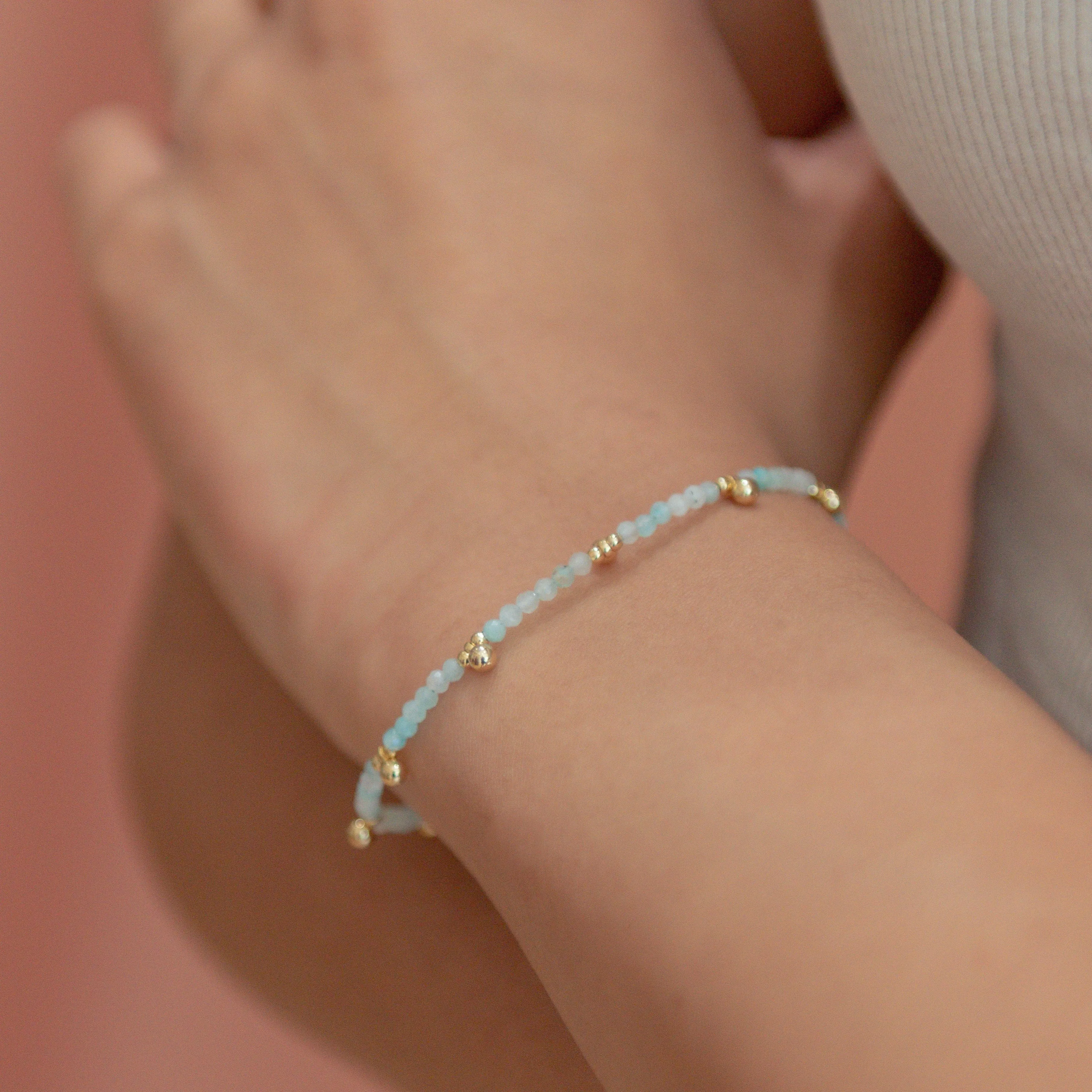 Amazonite & Beaded Nugget Bracelet