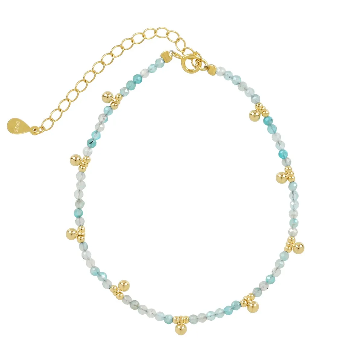 Amazonite & Beaded Nugget Bracelet