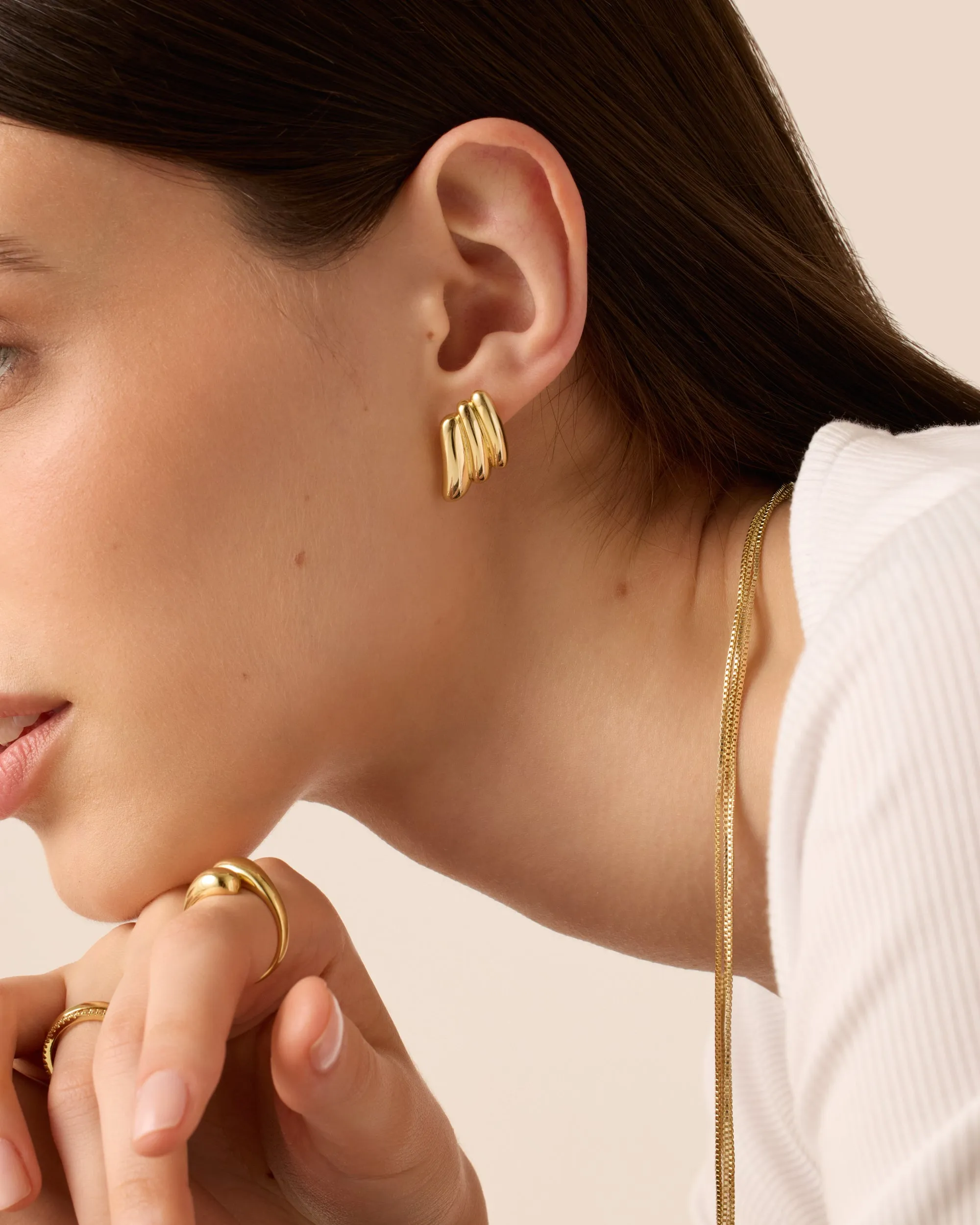 Angel Wing Stud Earrings