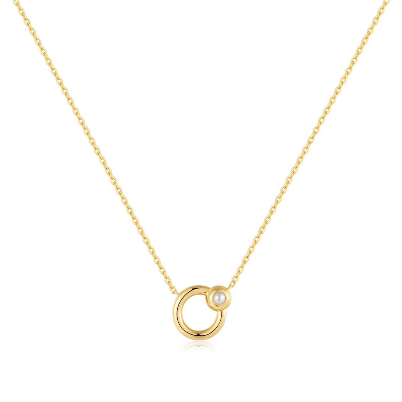 Ania Haie Hoop Freshwater Pearl Necklace