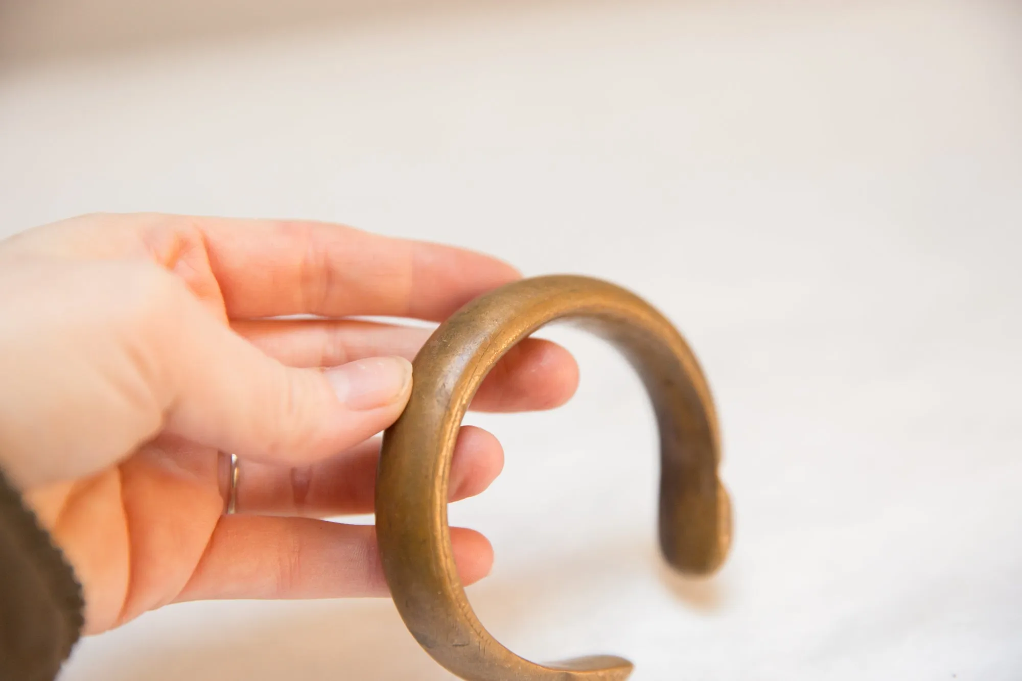 Antique African Bronze Cuff Bracelet